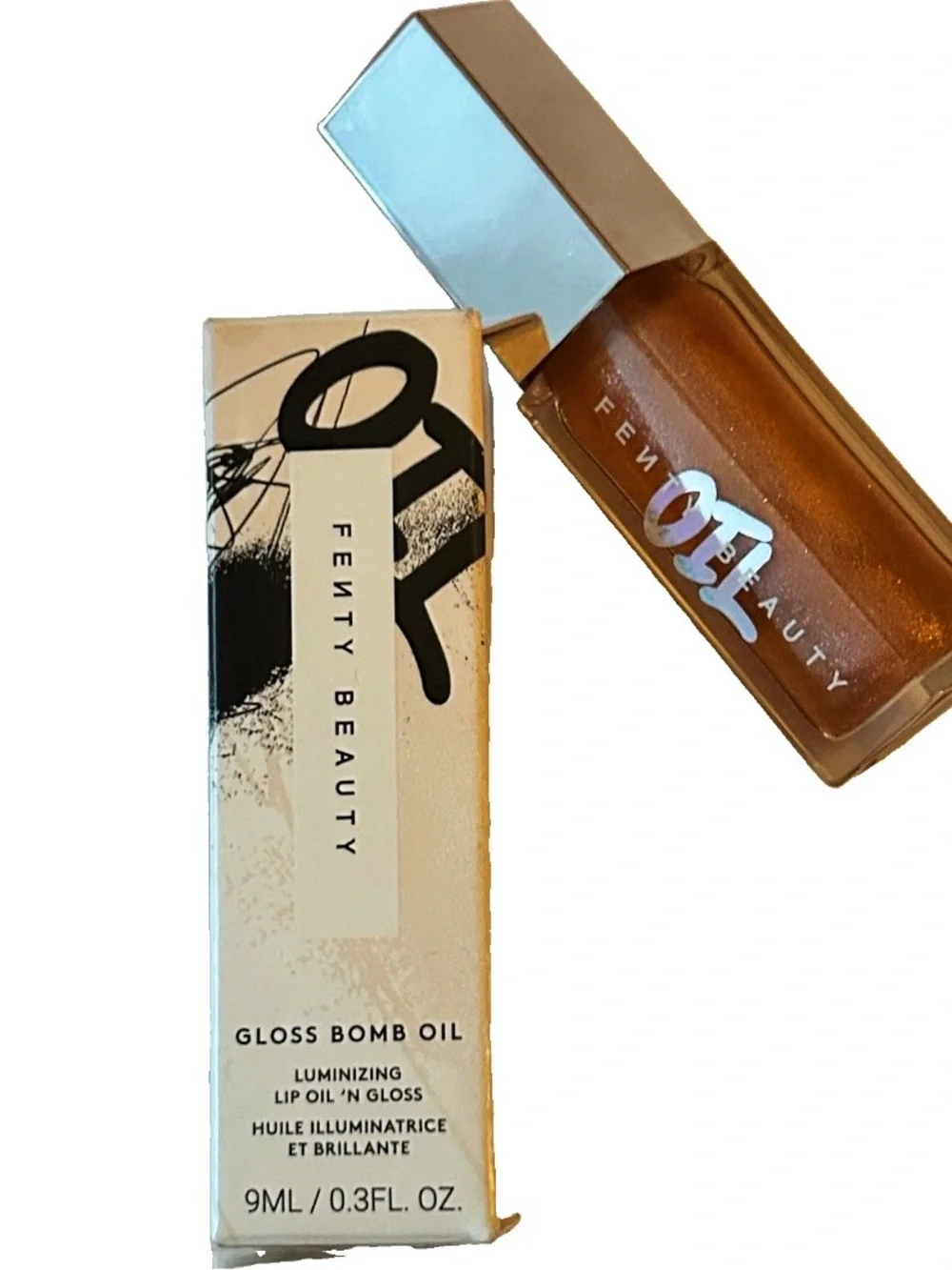Fenty Beauty Gloss Bomb Oil Luminizing Lip Oil ‘N Gloss “Fro$ted Bunz 05” 0.3oz